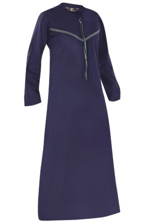 Omani Embroidery Thobe for Sale UK With Tassel color Purple Buy Royal Premium Fabric Gulf Style for Jummah Namaz, Eid Prayer